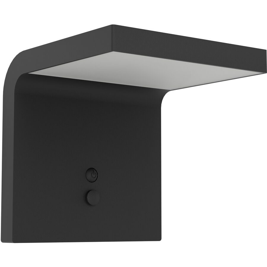 Eglo Solaraussenlampe Spiante Schwarz Kunststoff 14 cm - Lichtfarbe: Helles Neutralweiss - Solaraussenlampe