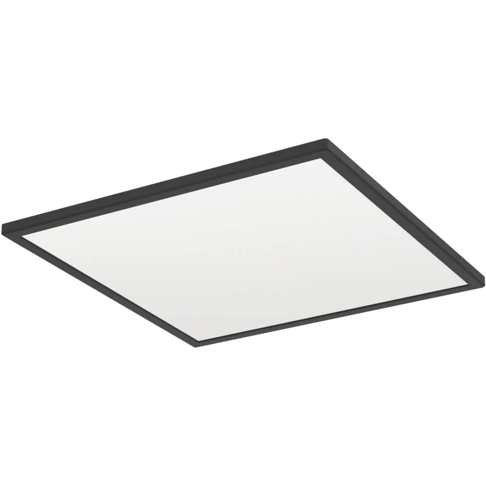 Eglo Deckenlampe Rovito Schwarz Kunststoff 50 cm 3 cm - LED - Deckenlampe- LED Energiesparlampe