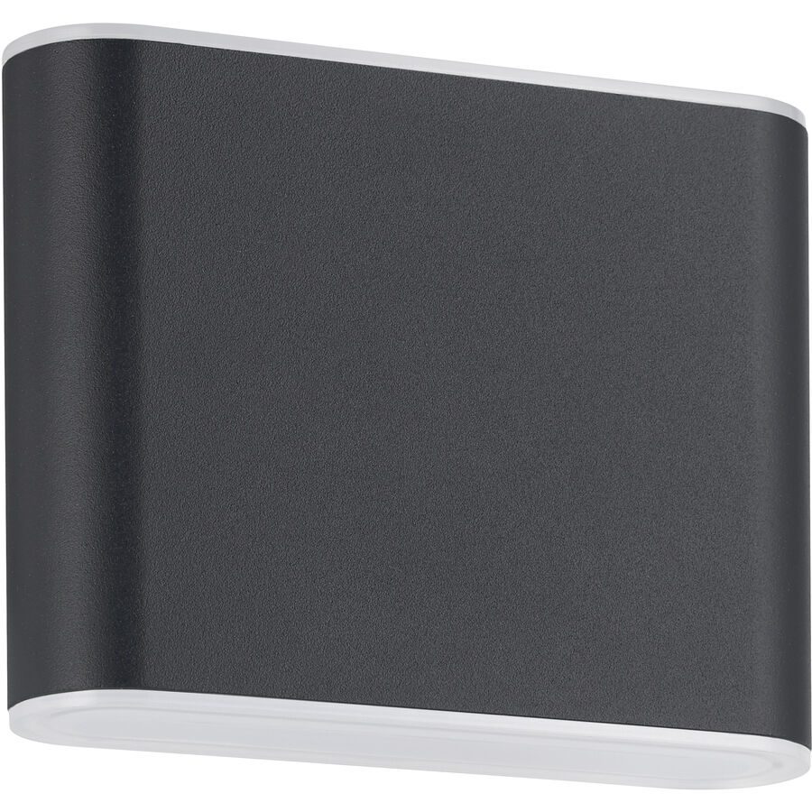 Eglo Wandlampe aussen Grutti Grau Aluminium 9 cm - Farbe: anthrazit - LED - Wandlampe aussen- LED Energiesparlampe