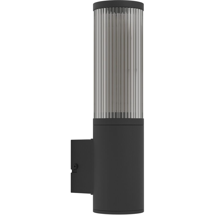 Eglo Wandlampe aussen Salle Schwarz Aluminium/Kunststoff 31 cm - Wandlampe aussen