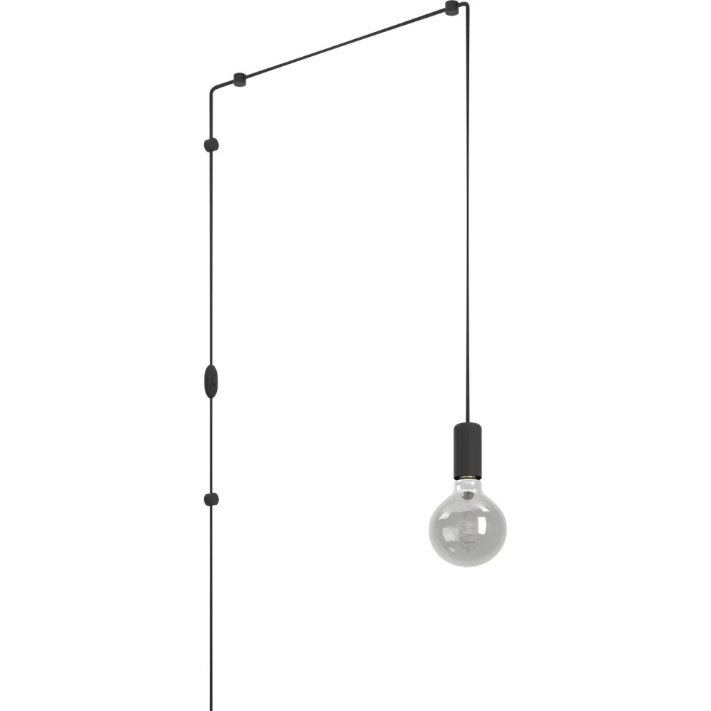 Eglo Pendellampe Pinetina Schwarz Stahl 128 cm - Pendellampe