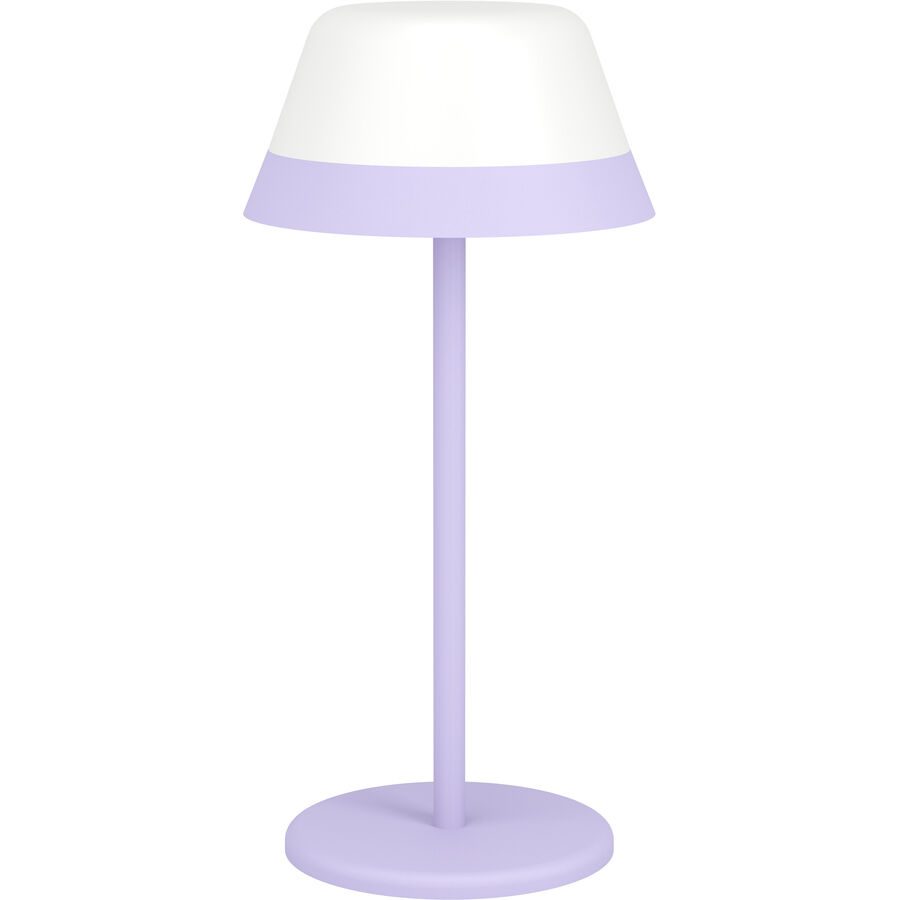Eglo Aussenlampe Meggiano Lila Kunststoff 32 cm - LED - Lichtfarbe: Warmweiss - Aussenlampe- LED Energiesparlampe