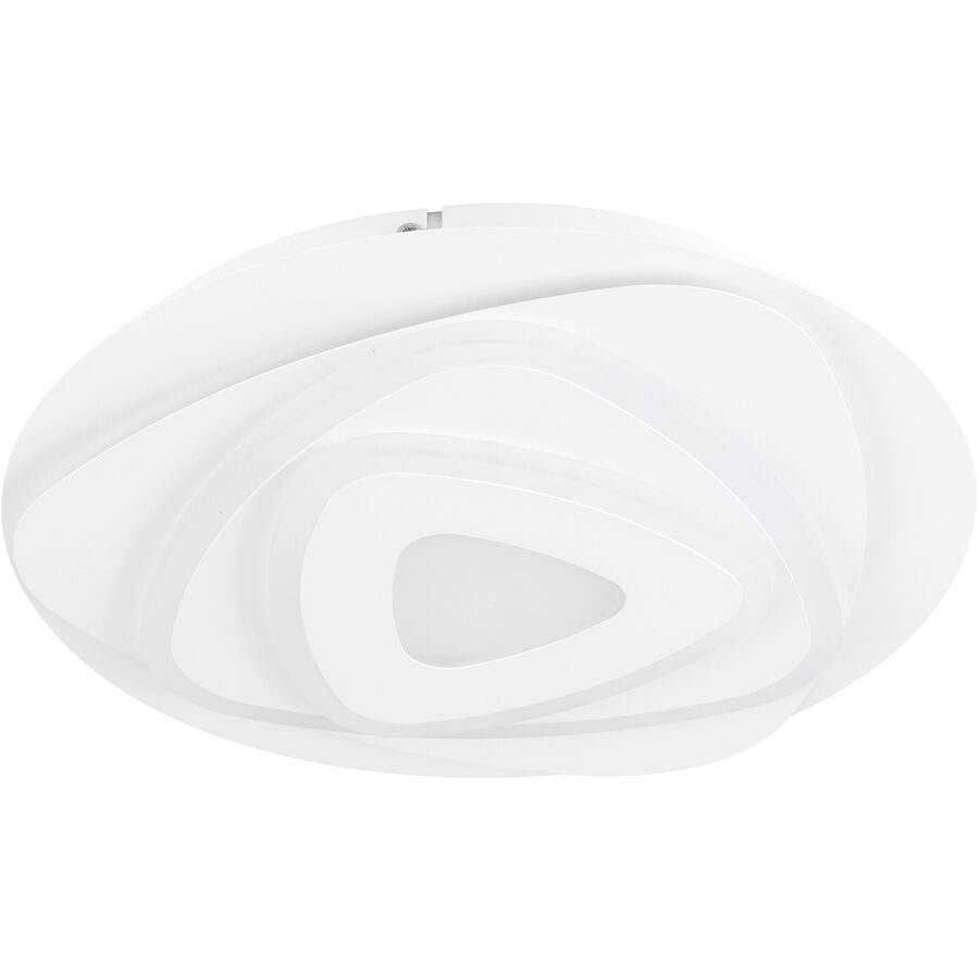 Eglo Deckenlampe Palagiano Weiss Stahl 5.5 cm - LED - Lichtfarbe: Helles Neutralweiss - Deckenlampe- LED Energiesparlampe