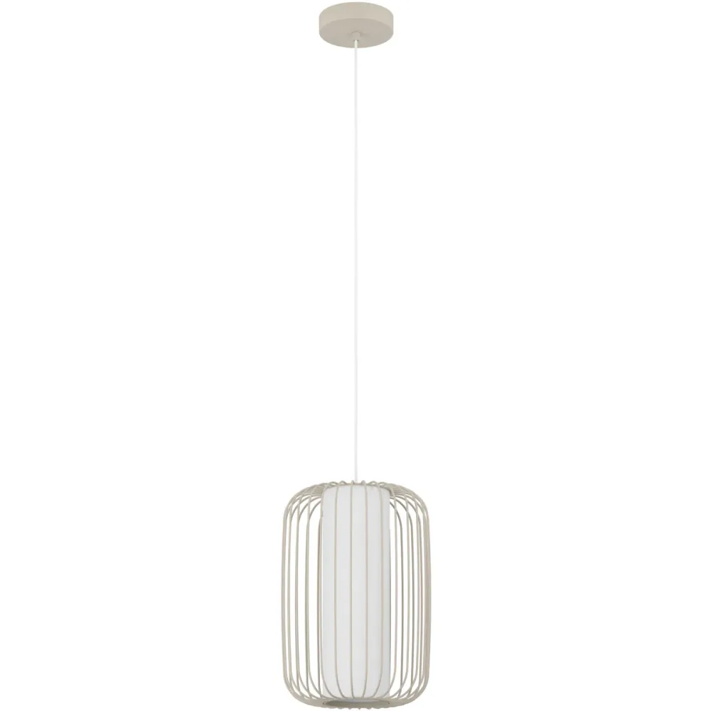 Eglo Pendellampe Terrarosa Beige Stahl 110 cm - Farbe: sand - Pendellampe