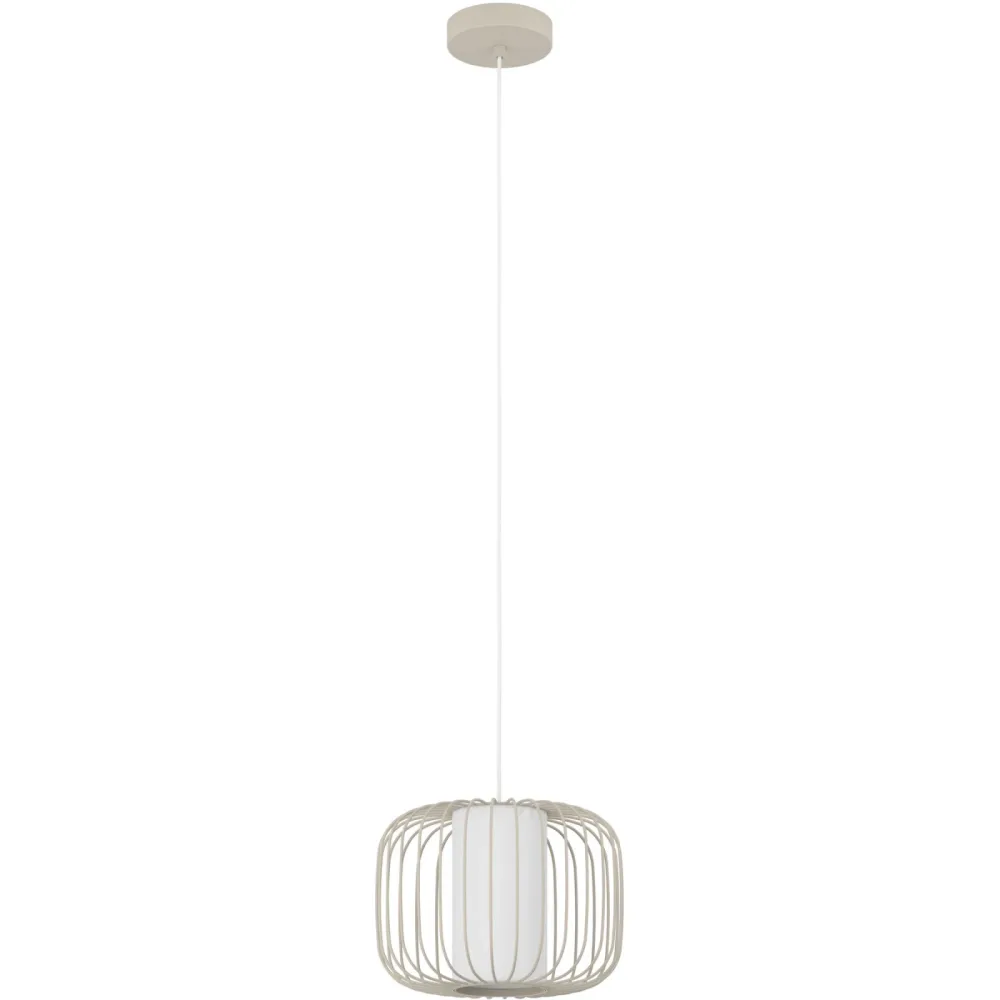 Eglo Pendellampe Terrarosa Beige Stahl 110 cm - Farbe: sand - Pendellampe