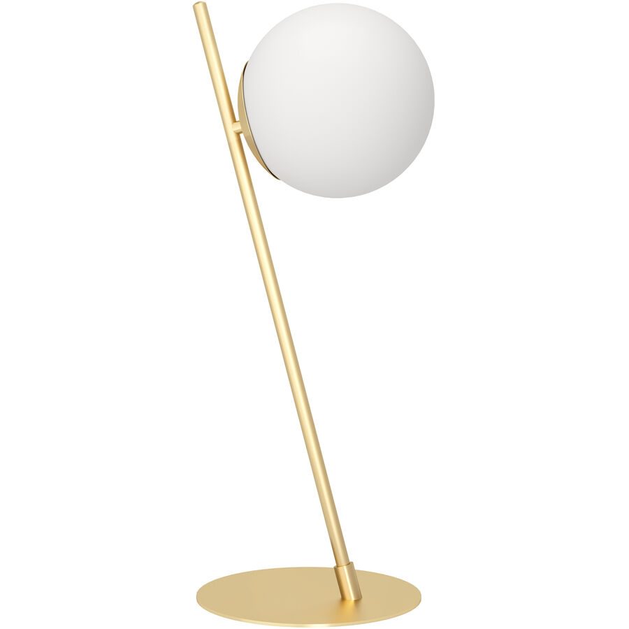 Eglo Tischlampe Rondo 4 Stahl 18 cm 56.5 cm - Farbe: messing gebürstet/smoky - Tischlampe