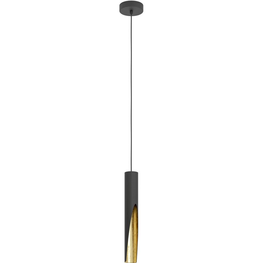 Eglo Pendellampe Barbotto Gold/Schwarz Stahl 110 cm - Farbe: schwarz-gold - Pendellampe