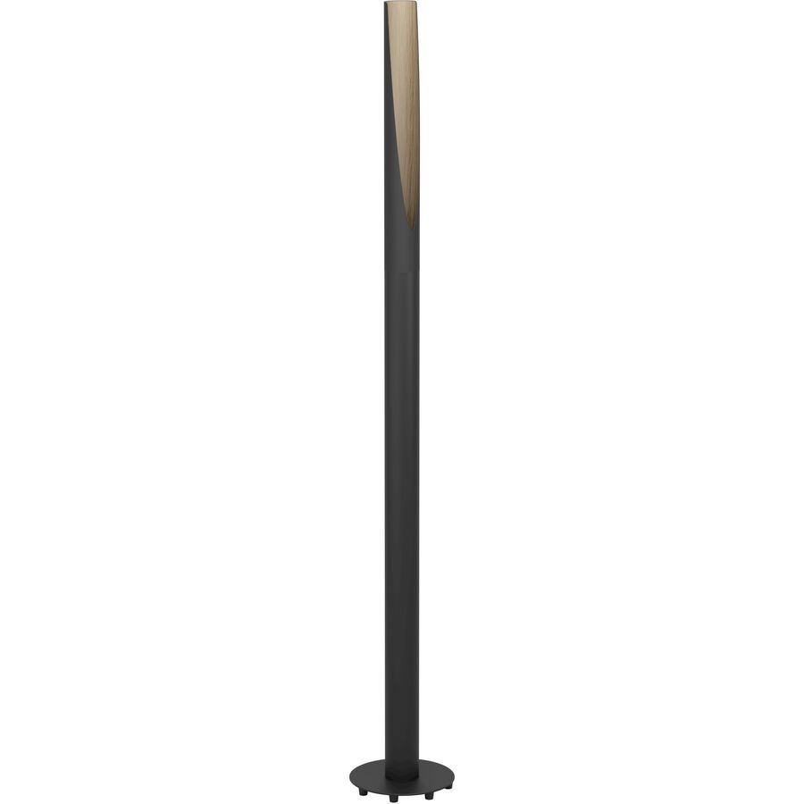Eglo Stehlampe Barbotto Braun/Schwarz Stahl/Holz 136.5 cm - Material: Holz/Stahl - Stehlampe
