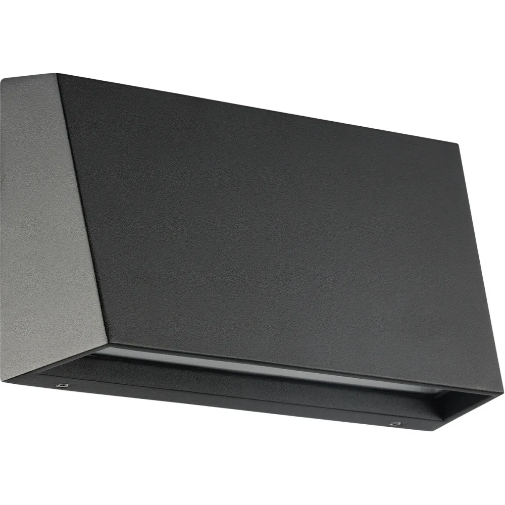 Eglo Wandlampe aussen Spongano Schwarz Aluminium 12 cm - LED - Wandlampe aussen- LED Energiesparlampe