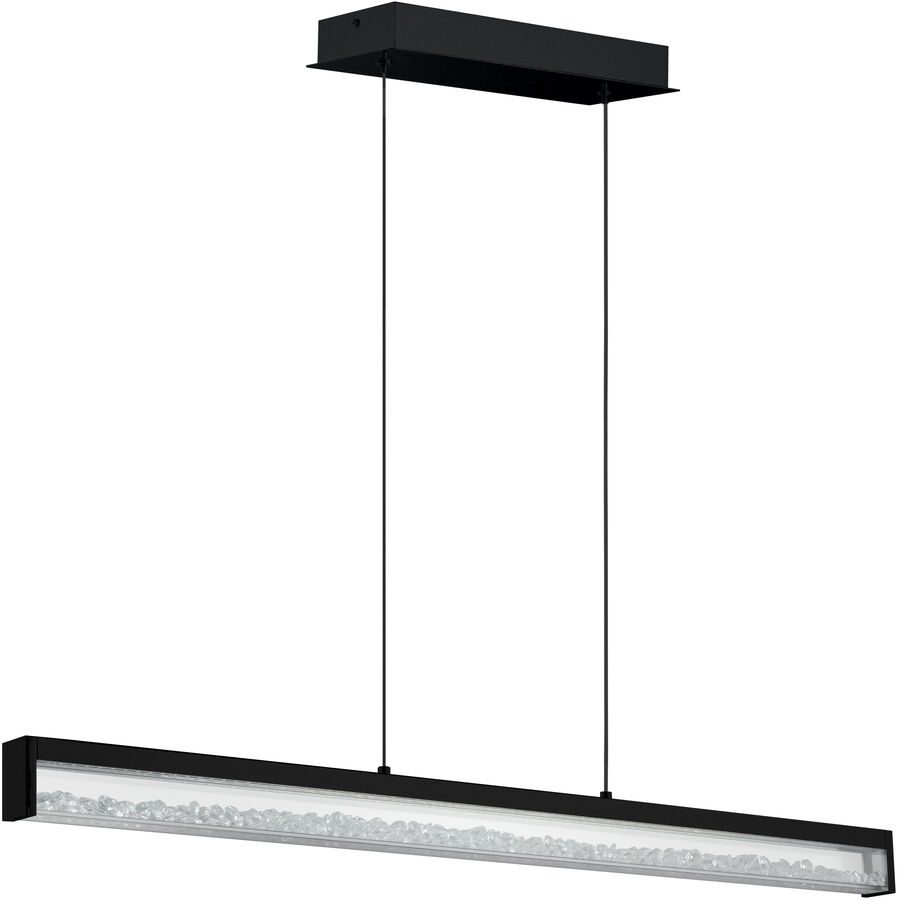 Eglo Pendellampe Cardito 1 Schwarz Aluminium/Stahl 8 cm 110 cm - LED - Lichtfarbe: Extra warmweiss - Tageslichtweiss - Pendellampe- LED