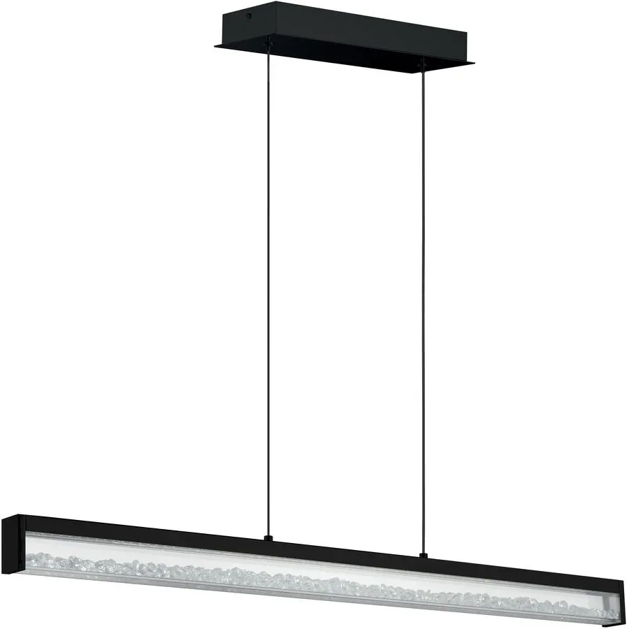 Eglo Pendellampe Cardito 1 Schwarz Aluminium/Stahl 8 cm 110 cm - LED - Lichtfarbe: Extra warmweiss - Tageslichtweiss - Pendellampe- LED
