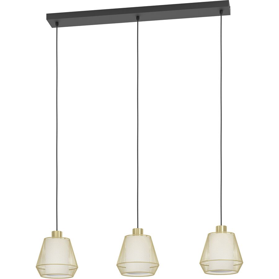 Eglo Pendellampe Ciudadela Schwarz Stahl 18 cm 110 cm - Pendellampe