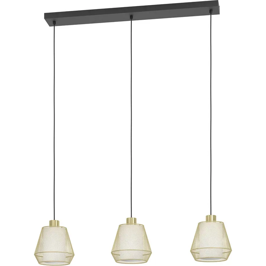 Eglo Pendellampe Ciudadela Schwarz Stahl 18 cm 110 cm - Pendellampe