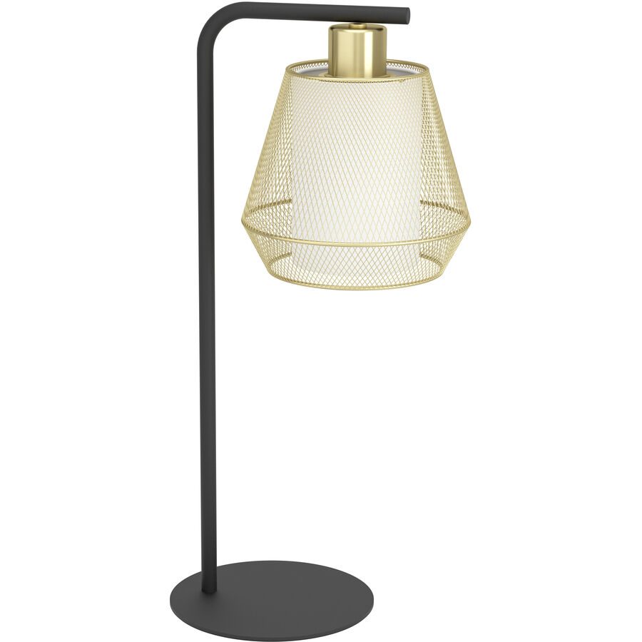 Eglo Tischlampe Ciudadela Schwarz Stahl 18 cm 50 cm - Tischlampe
