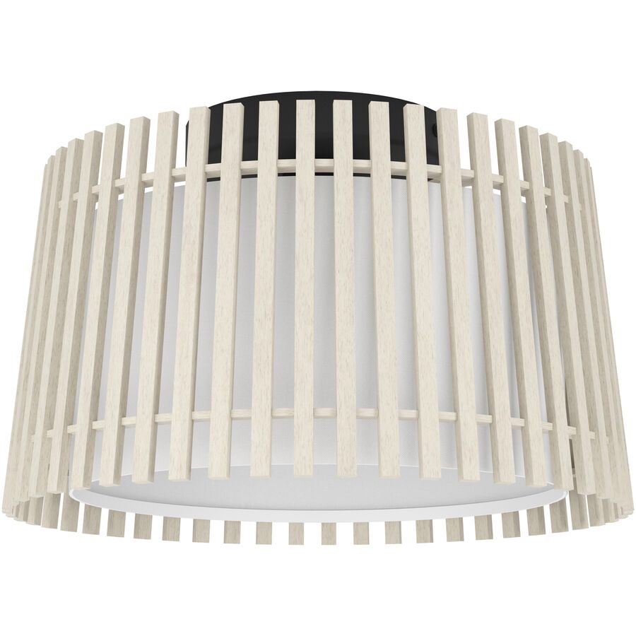 Eglo Deckenlampe Fattoria Schwarz Stahl 24 cm - Deckenlampe