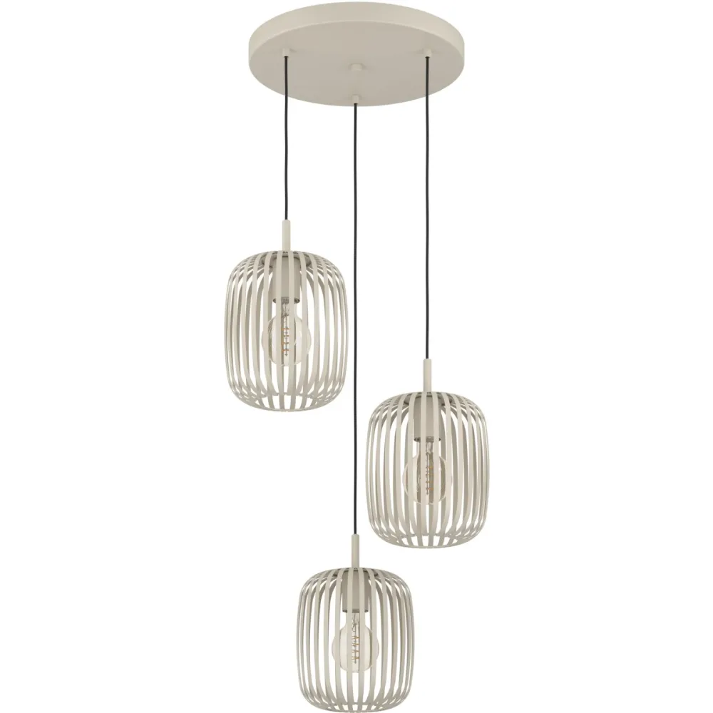 Eglo Pendellampe Romazzina Beige Stahl 110 cm - Farbe: sand - Pendellampe