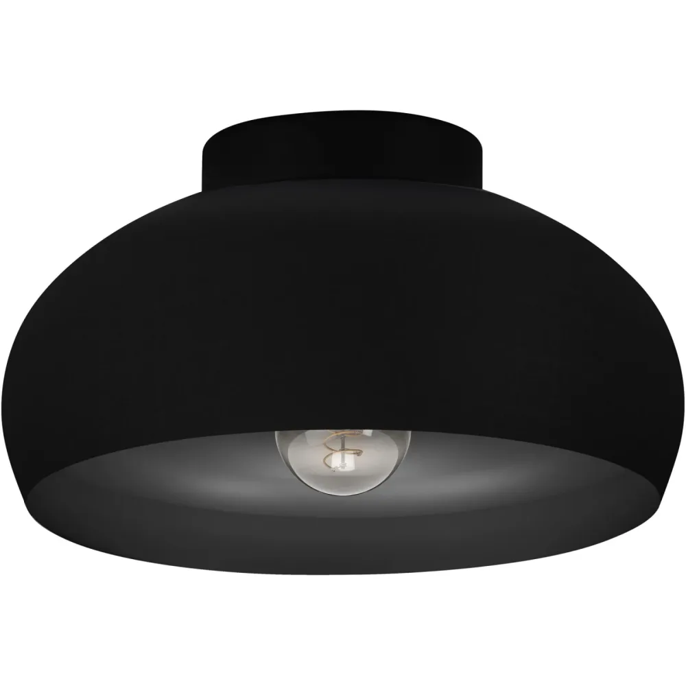Eglo Deckenlampe Mogano 2 Schwarz Stahl 17.5 cm - Deckenlampe