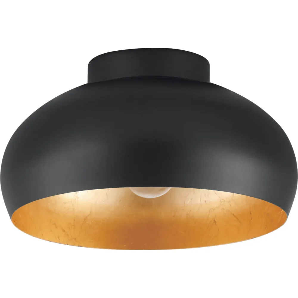 Eglo Deckenlampe Mogano 2 Gold/Schwarz Stahl 17.5 cm - Farbe: schwarz-gold - Deckenlampe