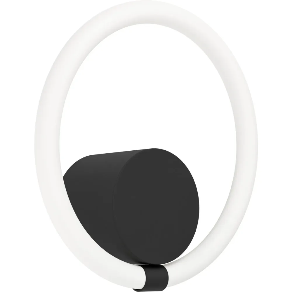 Eglo Wandlampe Caranacoa Schwarz Stahl 26 cm - LED - Lichtfarbe: Warmweiss - Wandlampe- LED Energiesparlampe