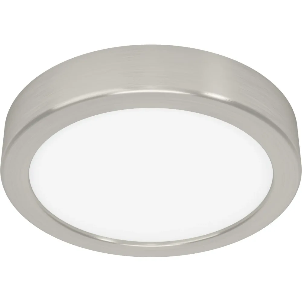 Eglo Deckenlampe Fueva 5 Grau Stahl 2.8 cm - Farbe: Nickel matt - LED - Lichtfarbe: Warmweiss - Deckenlampe- LED Energiesparlampe