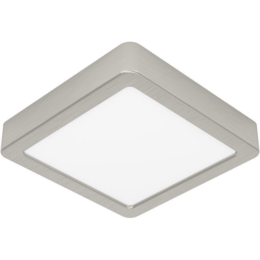 Eglo Deckenlampe Fueva 5 Grau Stahl 16 cm 2.8 cm - Farbe: Nickel matt - LED - Lichtfarbe: Warmweiss - Deckenlampe- LED Energiesparlampe