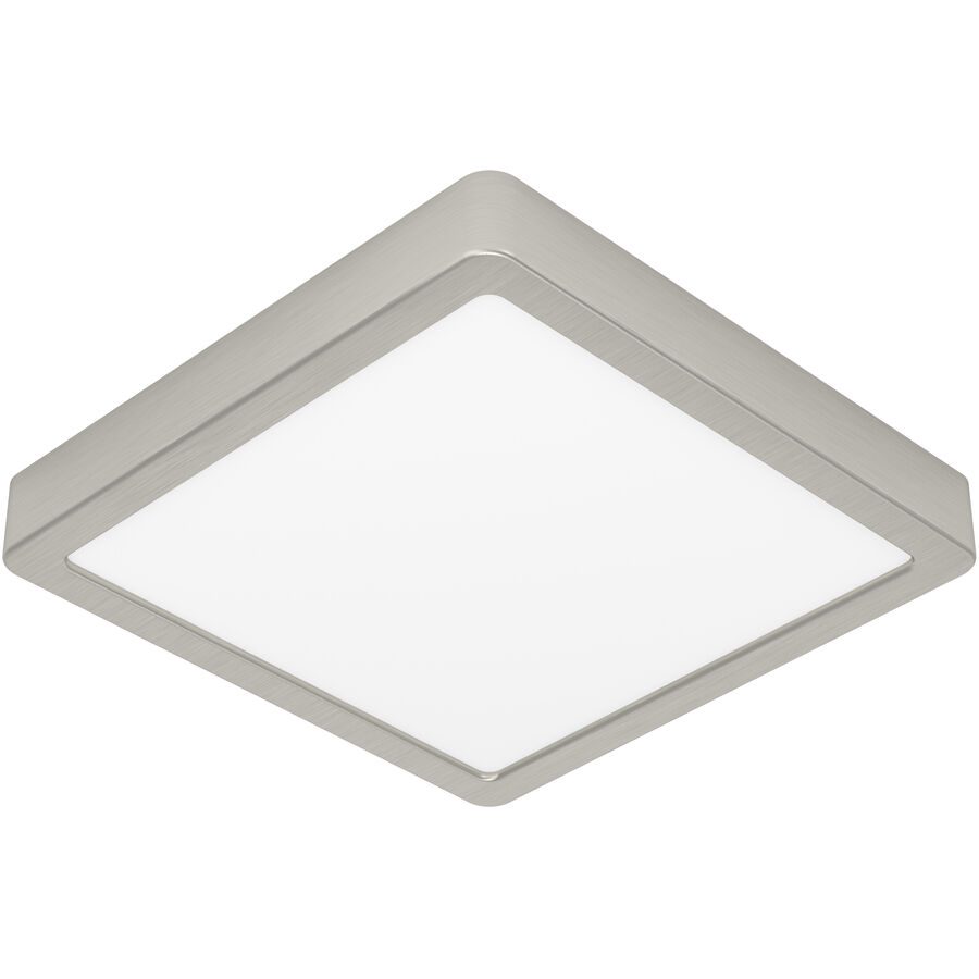 Eglo Deckenlampe Fueva 5 Grau Stahl 21 cm 2.8 cm - Farbe: Nickel matt - LED - Lichtfarbe: Warmweiss - Deckenlampe- LED Energiesparlampe