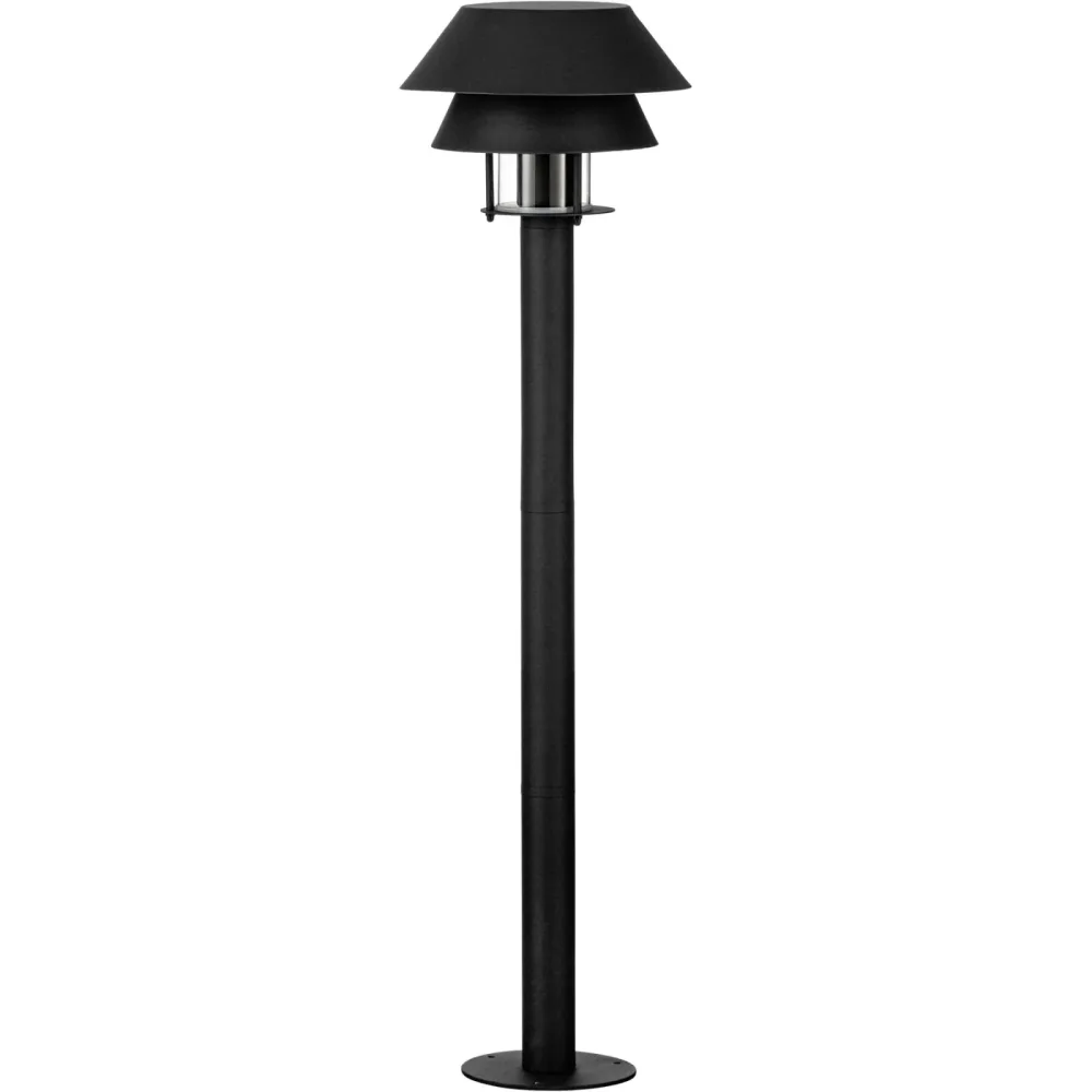 Eglo Stehlampe aussen Chiappera Schwarz/Weiss Stahl 80 cm - Stehlampe aussen