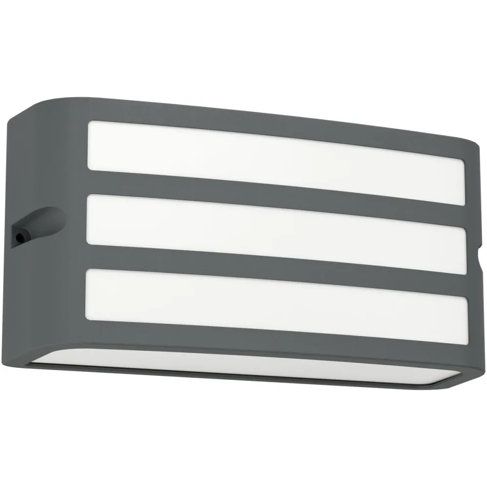Eglo Wandlampe aussen Camarda Grau Aluminium 11 cm - Farbe: anthrazit - Wandlampe aussen