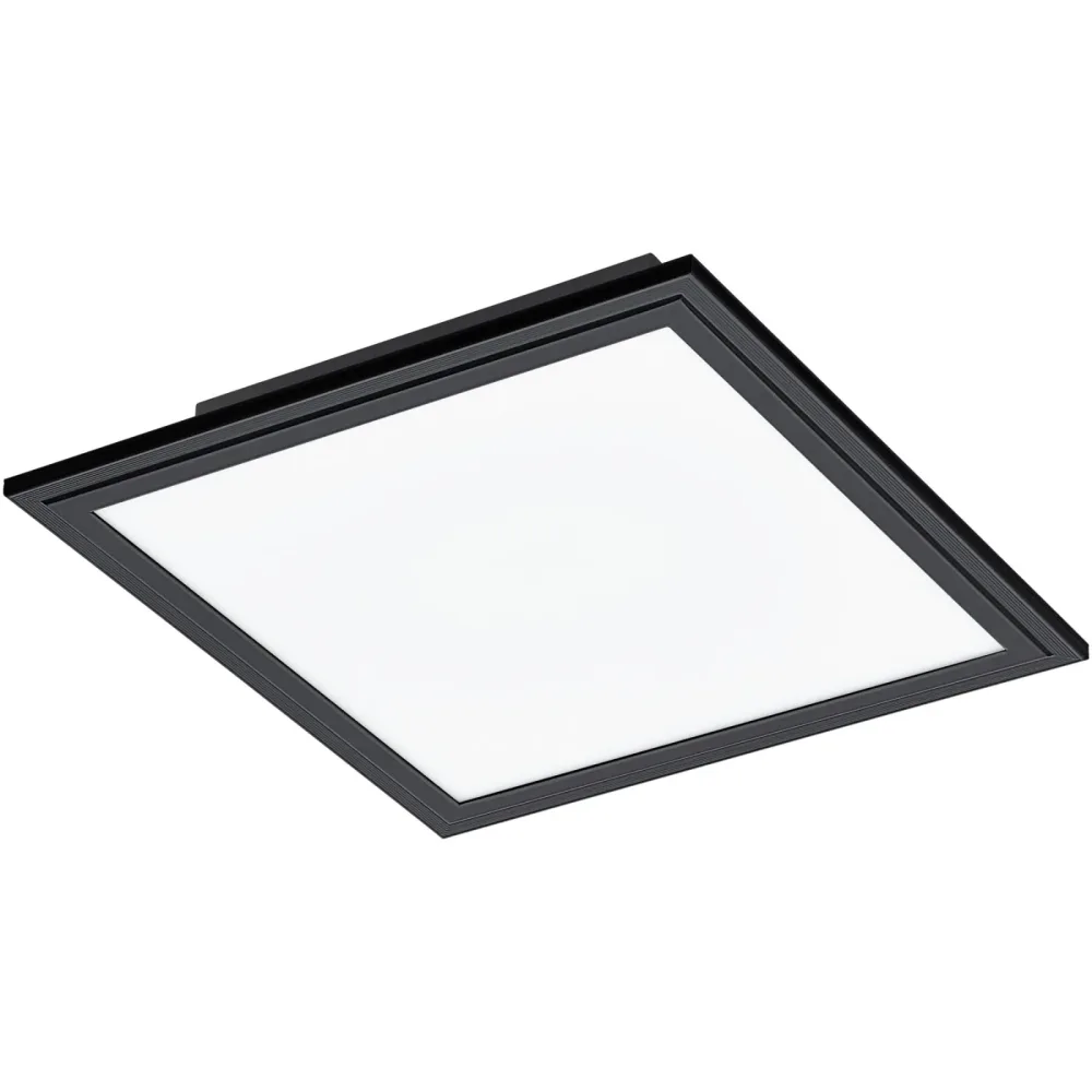 Eglo Deckenlampe Salobrena 1 Schwarz Aluminium/Stahl 30 cm 5 cm - LED - Lichtfarbe: Helles Neutralweiss - Deckenlampe- LED Energiesparlampe