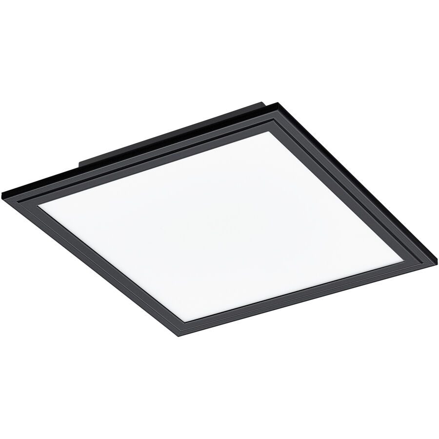 Eglo Deckenlampe Salobrena 1 Schwarz Aluminium/Stahl 30 cm 5 cm - LED - Lichtfarbe: Helles Neutralweiss - Deckenlampe- LED Energiesparlampe