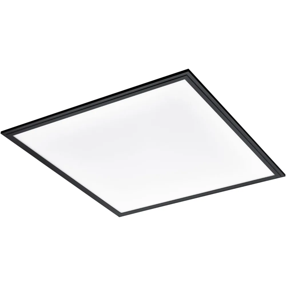 Eglo Deckenlampe Salobrena 1 Schwarz Aluminium/Stahl 59.5 cm 5 cm - LED - Lichtfarbe: Helles Neutralweiss - Deckenlampe- LED Energiesparlampe