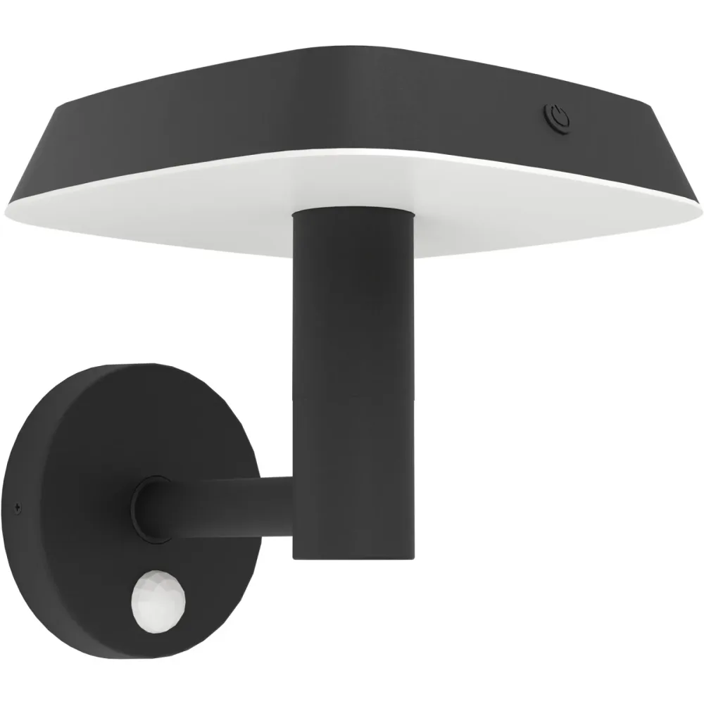 Eglo Solaraussenlampe Dreoli Schwarz Kunststoff 21 cm - Lichtfarbe: Warmweiss - Solaraussenlampe