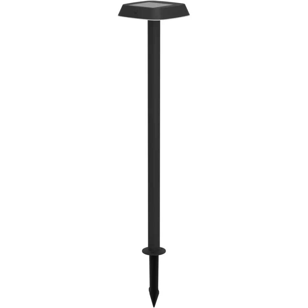 Eglo Solaraussenlampe Dreoli Schwarz Kunststoff 17.5 cm 103.5 cm - Lichtfarbe: Warmweiss - Solaraussenlampe