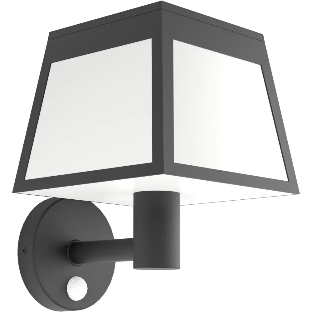 Eglo Solaraussenlampe Altilia Schwarz Kunststoff 20 cm - Lichtfarbe: Warmweiss - Solaraussenlampe