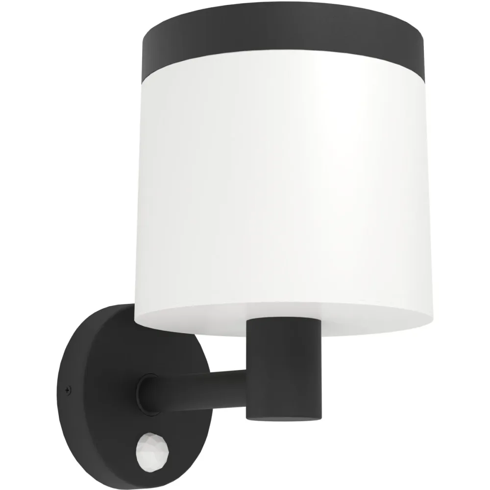 Eglo Solaraussenlampe Pantete Schwarz Kunststoff 21 cm - Lichtfarbe: Warmweiss - Solaraussenlampe