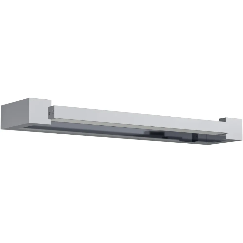 Eglo Wandlampe Gemiliana Grau Stahl 4 cm - Farbe: chrom - LED - Lichtfarbe: Helles Neutralweiss - Wandlampe- LED Energiesparlampe