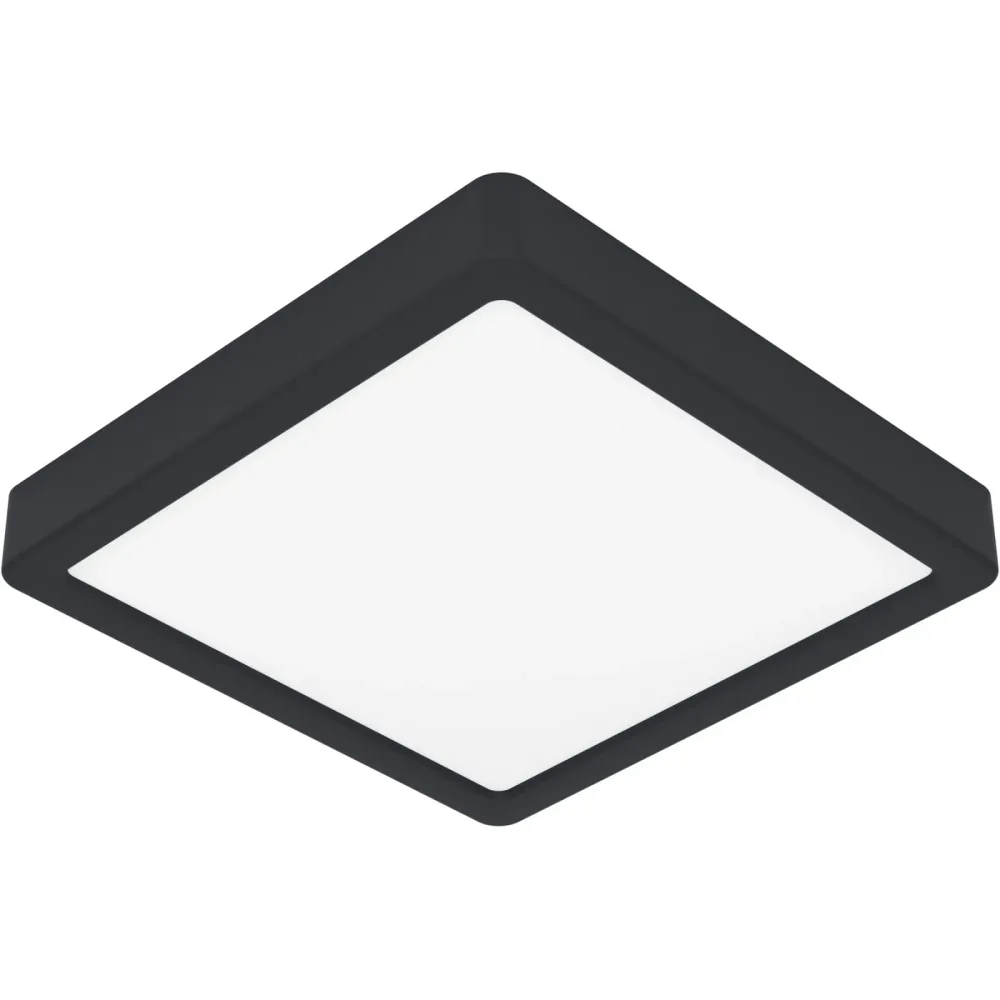 Eglo Deckenlampe Fueva 5 Schwarz Stahl 21 cm 2.8 cm - LED - Lichtfarbe: Warmweiss - Deckenlampe- LED Energiesparlampe