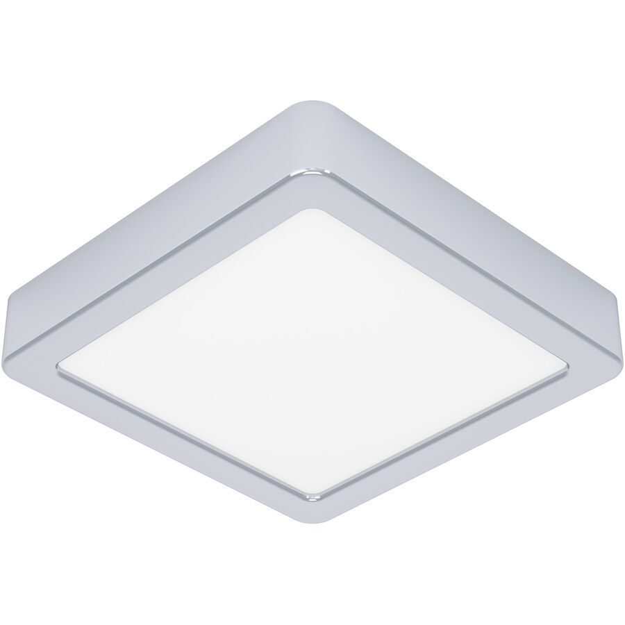 Eglo Deckenlampe Fueva 5 Grau Stahl 16 cm 2.8 cm - Farbe: chrom - LED - Lichtfarbe: Warmweiss - Deckenlampe- LED Energiesparlampe