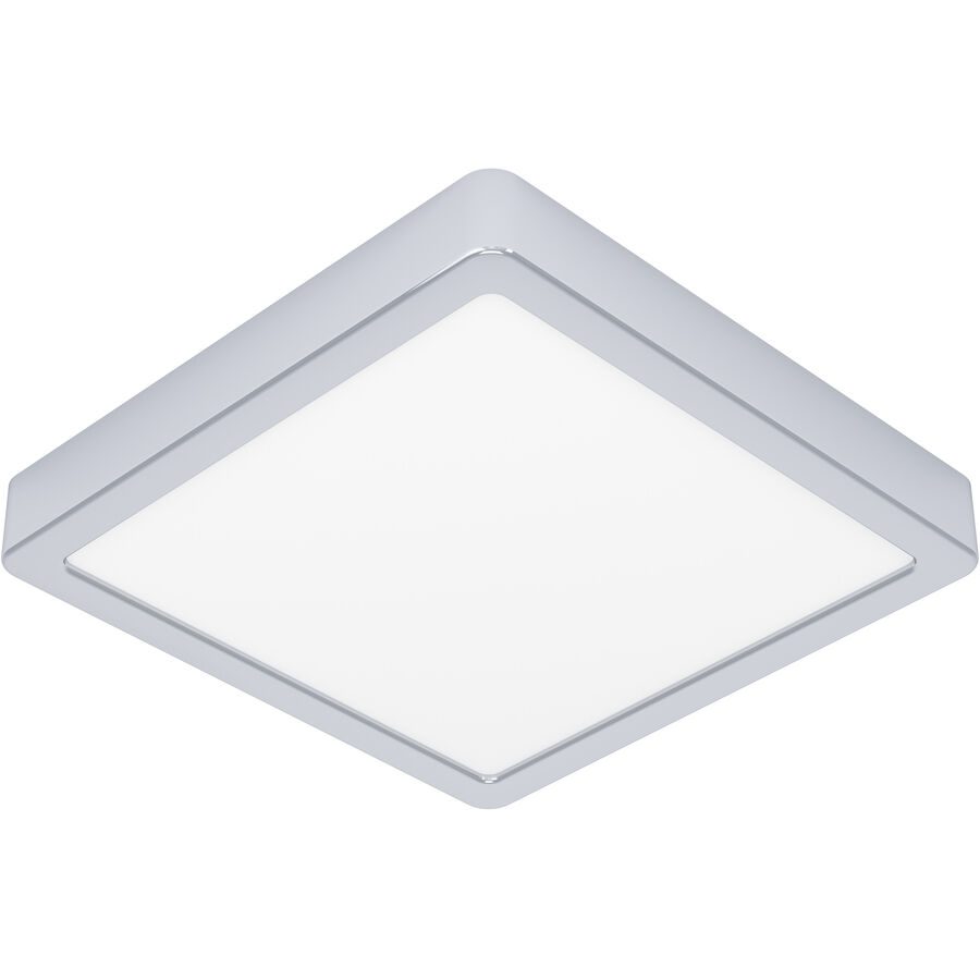 Eglo Deckenlampe Fueva 5 Grau Stahl 21 cm 2.8 cm - Farbe: chrom - LED - Lichtfarbe: Warmweiss - Deckenlampe- LED Energiesparlampe