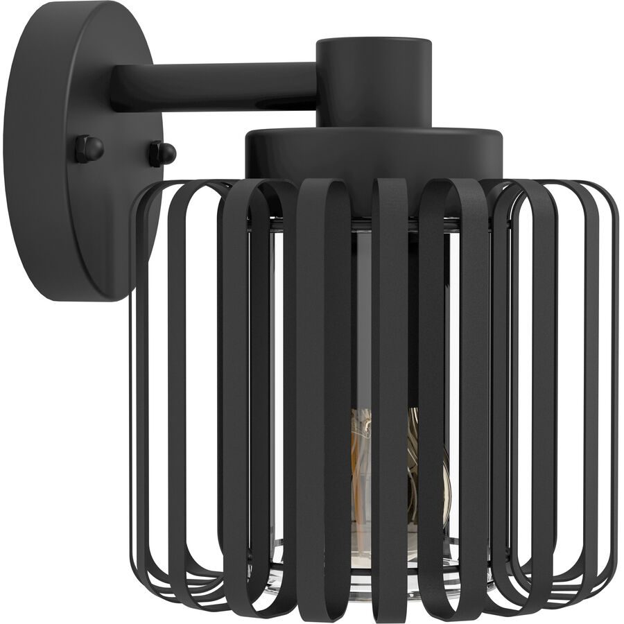 Eglo Wandlampe aussen Selinus Schwarz Stahl 22 cm - Wandlampe aussen