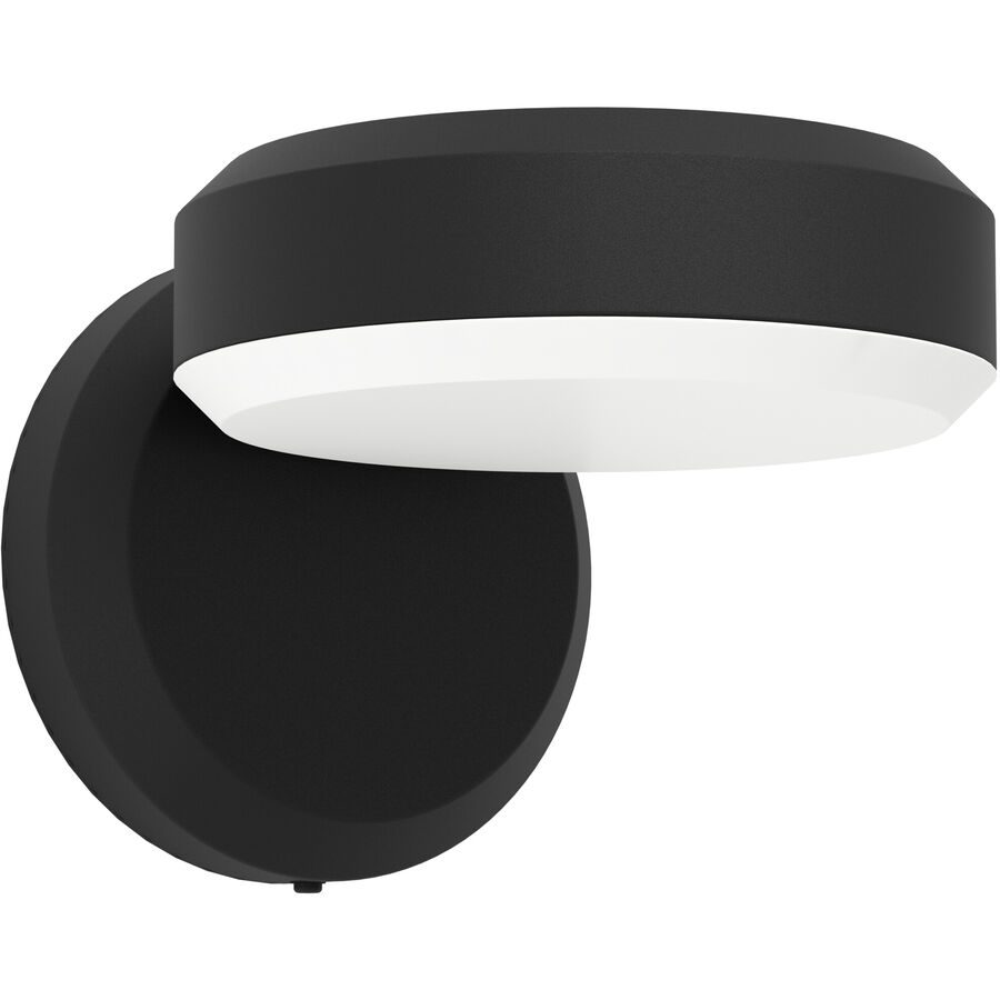 Eglo Wandlampe aussen Fornaci Schwarz Stahl 13.5 cm - LED - Lichtfarbe: Warmweiss - Wandlampe aussen- LED Energiesparlampe