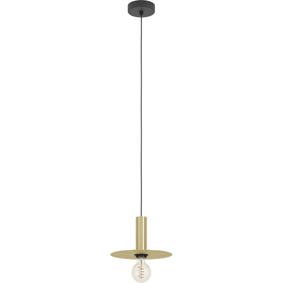 Eglo Pendellampe Escandell Schwarz Stahl 110 cm - Farbe: Schwarz/Messing - Pendellampe
