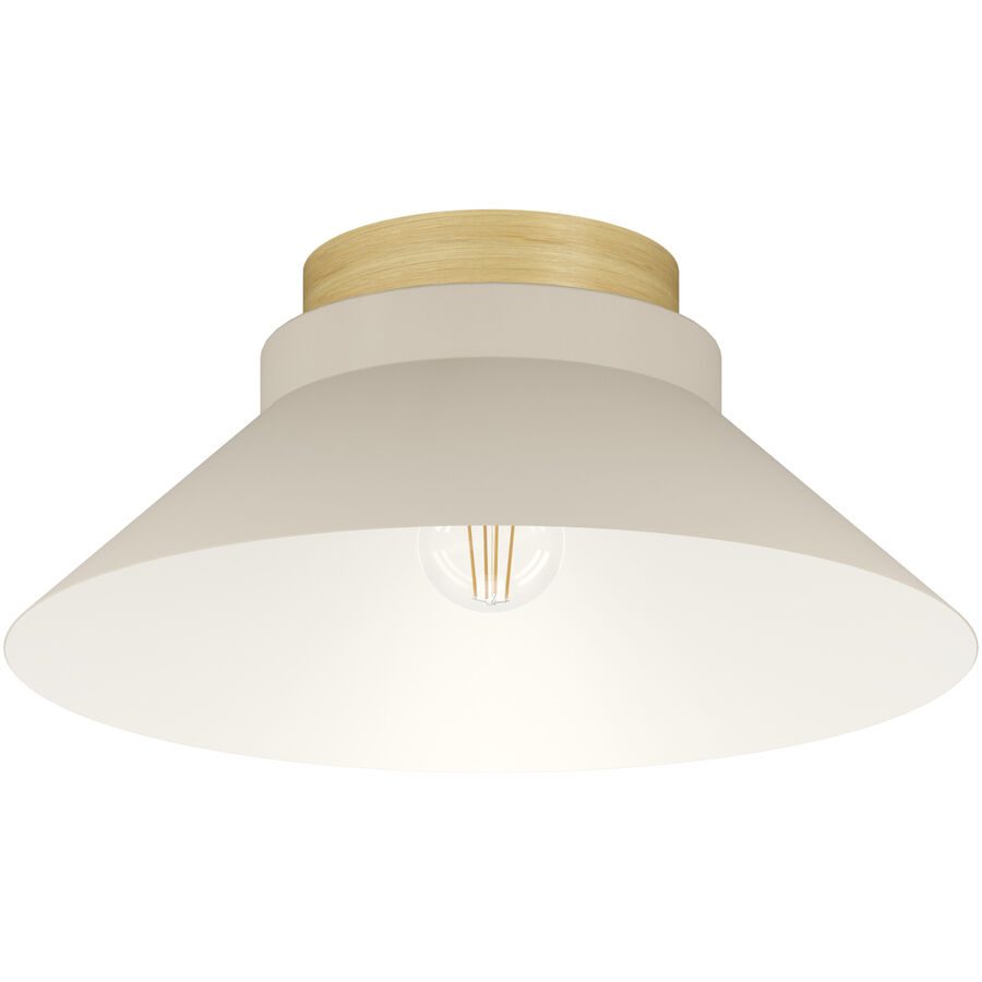 Eglo Deckenlampe Moharras Braun Holz 16 cm - Deckenlampe