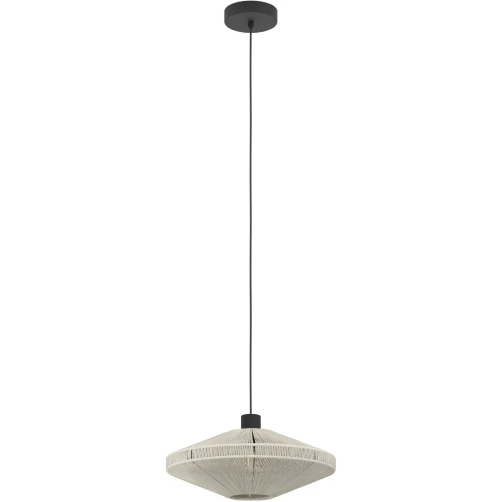 Eglo Pendellampe Midsumer Schwarz Stahl 110 cm - Pendellampe