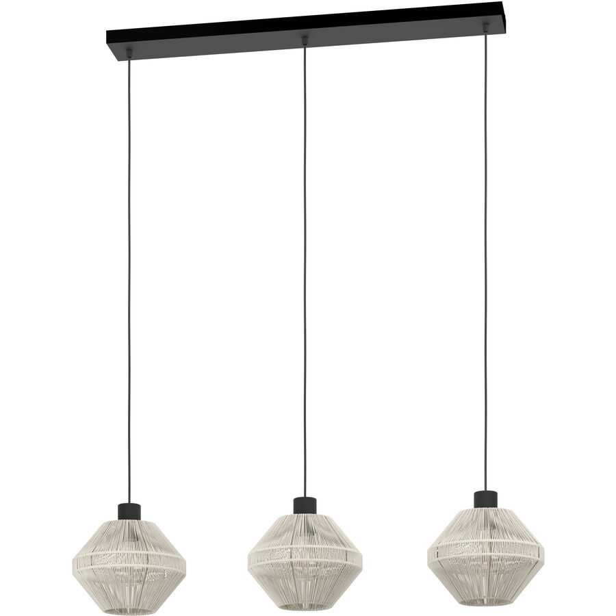 Eglo Pendellampe Midsumer Schwarz Stahl 22 cm 110 cm - Pendellampe