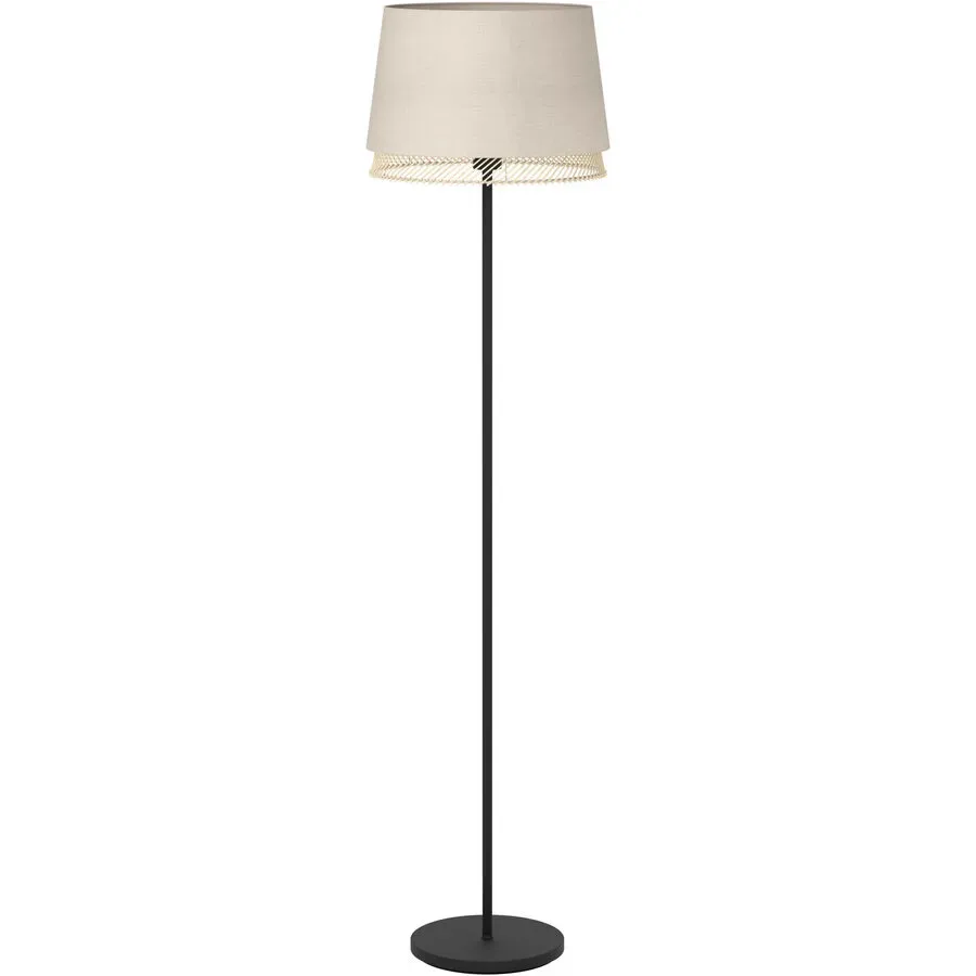 Eglo Stehlampe Tabley Schwarz Stahl 153 cm - Stehlampe