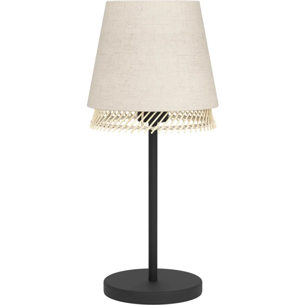 Eglo Tischlampe Tabley Schwarz Stahl 42.5 cm - Tischlampe