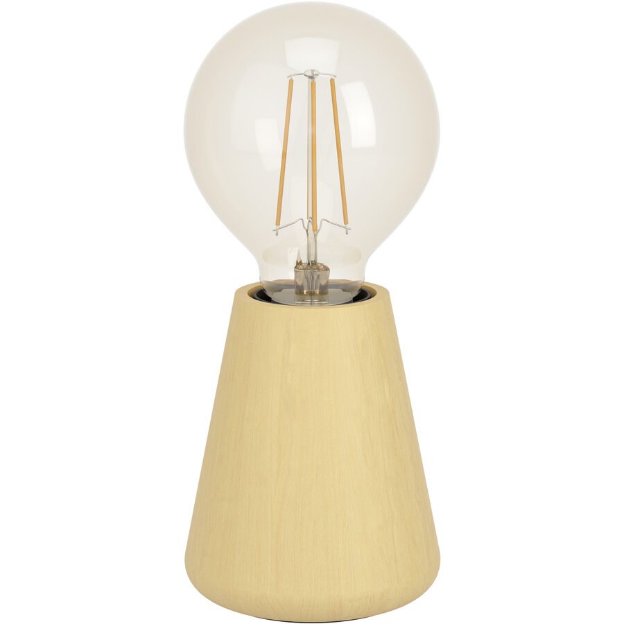 Eglo Tischlampe Asby Braun Holz 10 cm - Farbe: Hellbraun - Tischlampe