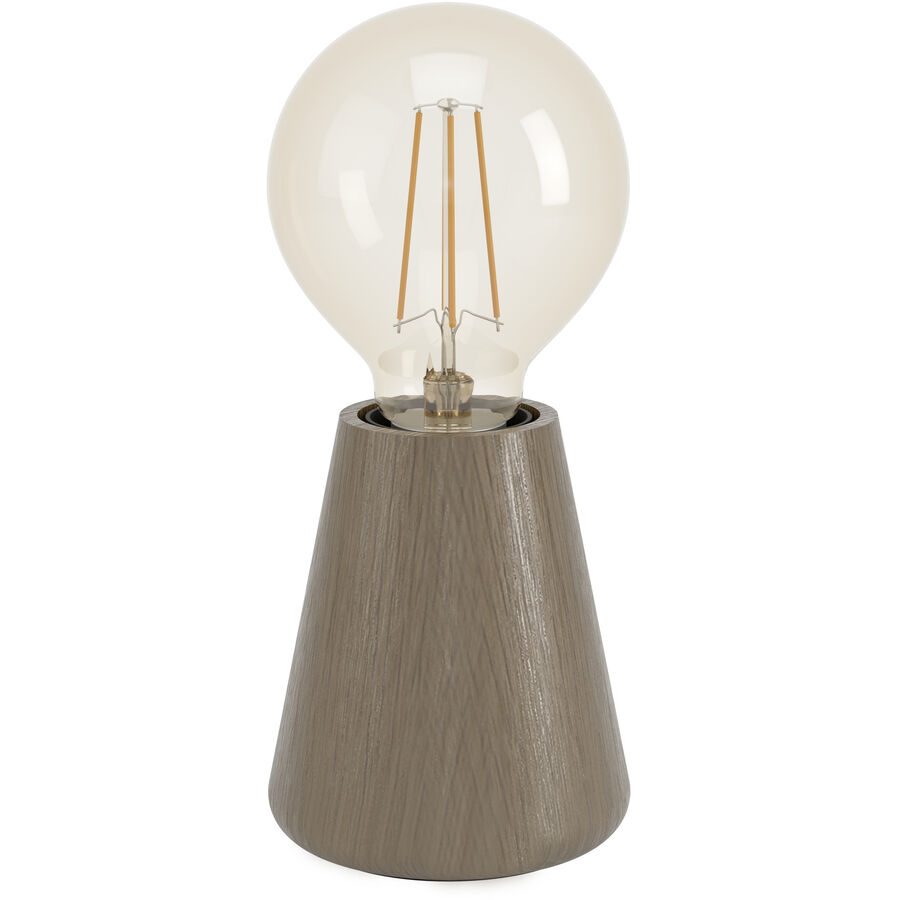 Eglo Tischlampe Asby Braun Holz 10 cm - Farbe: Dunkelbraun - Tischlampe