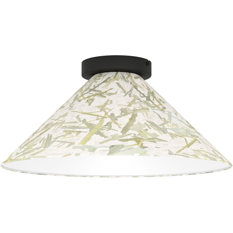 Eglo Deckenlampe Oxpark Schwarz Stahl 19.5 cm - Deckenlampe